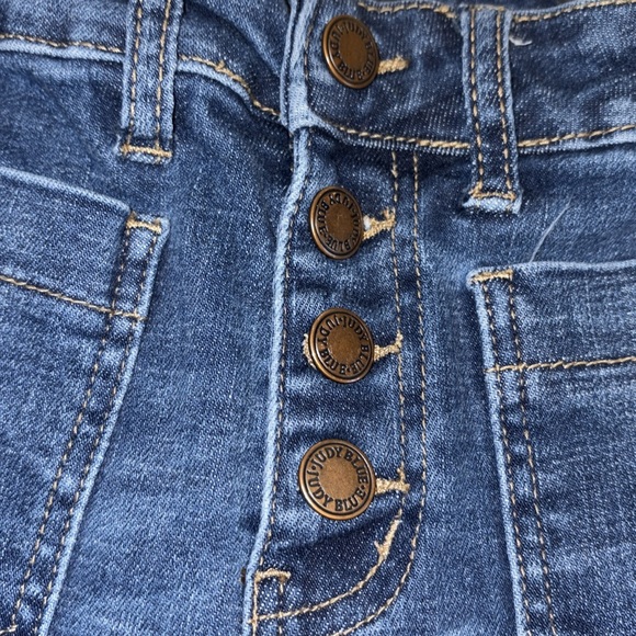 Judy Blue jeans skinny fit button fly tappers to ankle 4 pockets Size 9/29 - Picture 6 of 10